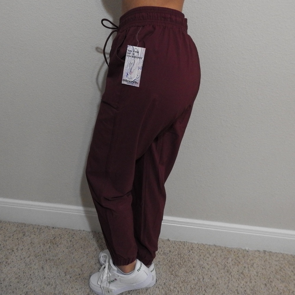 Brand New Maroon / Burgundy Joggers!! Size M by Embrace Life